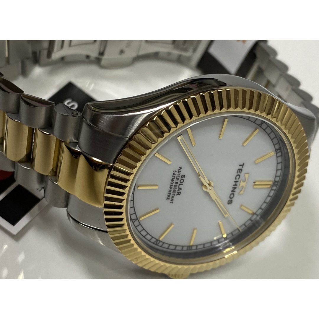 TECHNOS(テクノス)の新品！テクノス･コンビ･TECHNOS･正規品･アナログ腕時計･ソーラー メンズの時計(腕時計(アナログ))の商品写真