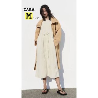 ザラ(ZARA)の【完売品♡美品】ZARA アシメントリーナイロンワンピース　ワンピース(ロングワンピース/マキシワンピース)