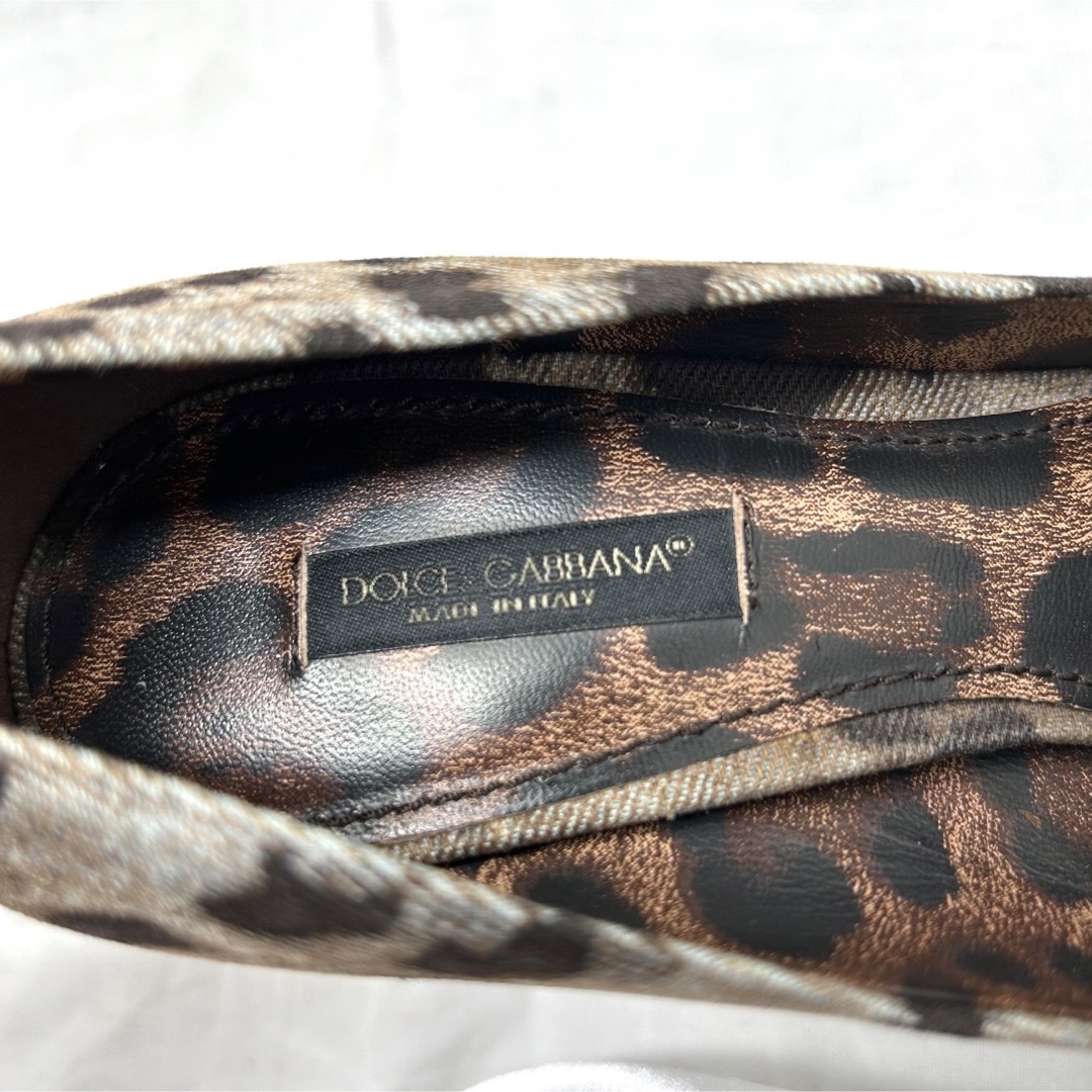 DOLCE&GABBANA(ドルチェアンドガッバーナ)の【入手困難】ドルチェアンドガッパーナ　レオパードハイヒールパンプス　キャンバス レディースの靴/シューズ(ハイヒール/パンプス)の商品写真