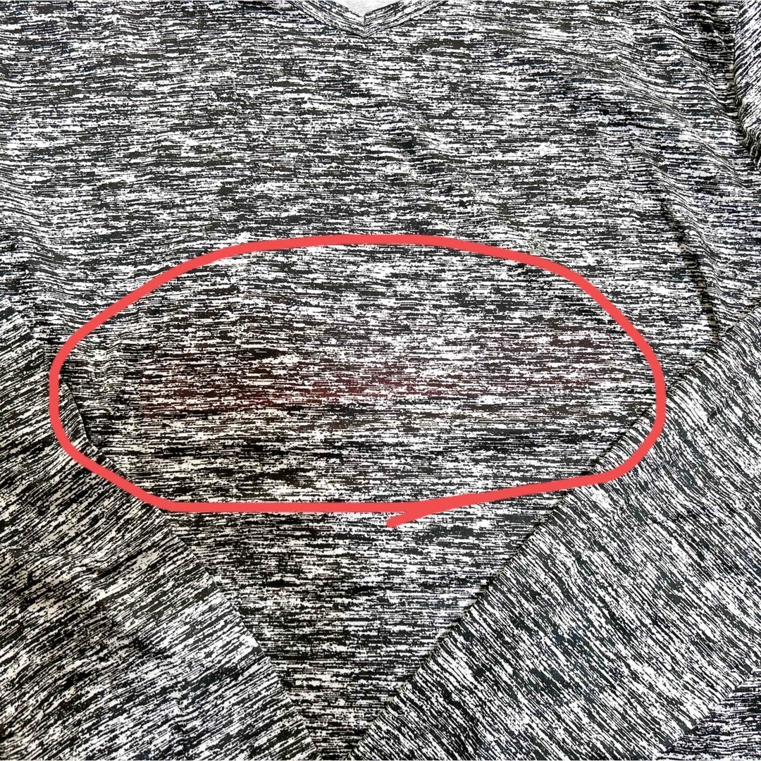 長袖 Vネック カットソー ロング Tシャツ メンズのトップス(Tシャツ/カットソー(七分/長袖))の商品写真