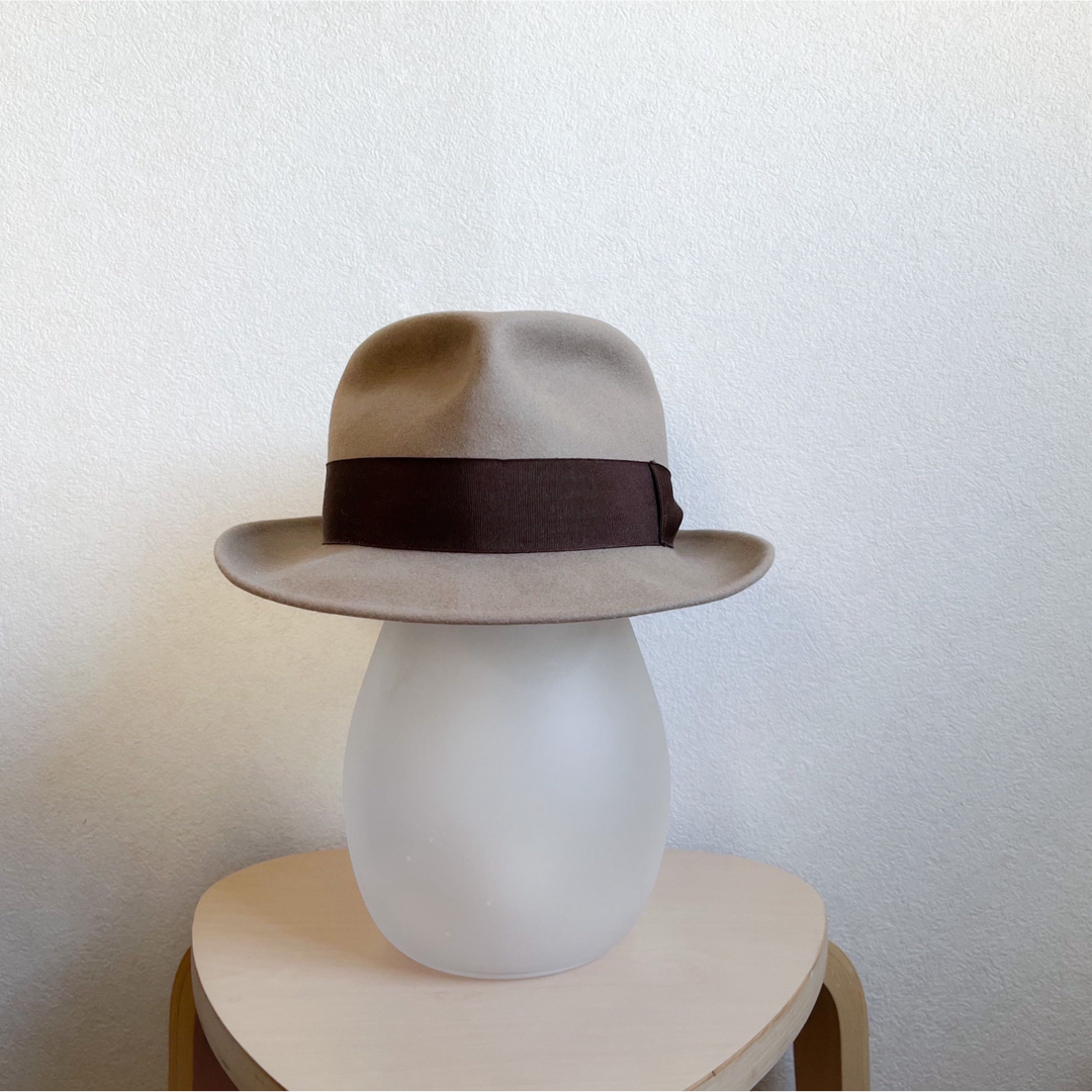 新品・送料無料 Borsalino ボルサリーノ ハット 中折帽子58