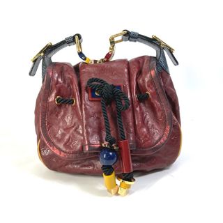 ルイヴィトン(LOUIS VUITTON)のルイヴィトン LOUIS VUITTON カラハリPM M97001 モノグラム ショルダーバッグ 肩掛け ラメ ハンドバッグ カーフレザー ルージュ パープル(ハンドバッグ)