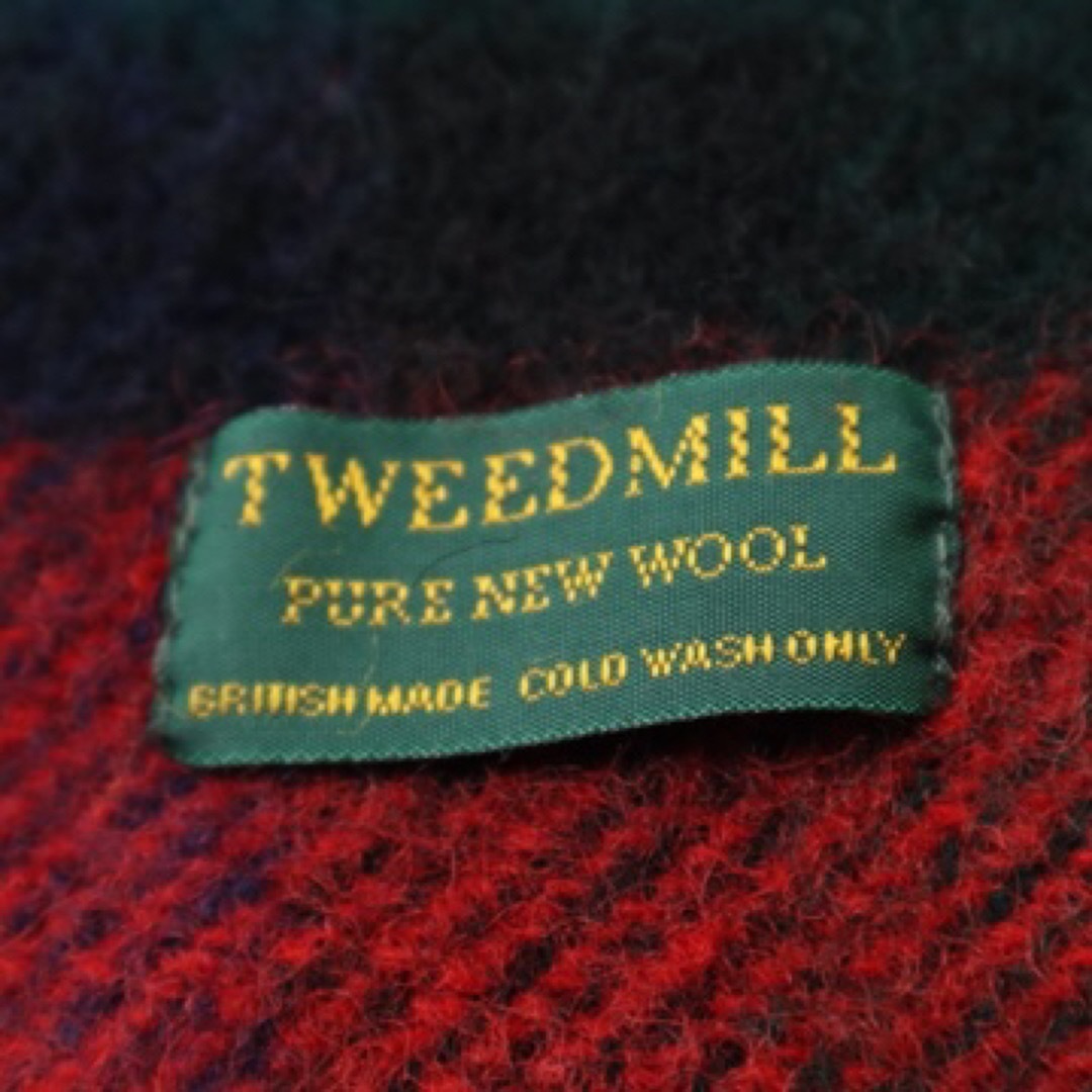 TWEEDMILL(ツイードミル)の最終値下　TWEED MILL チェック ウール ブランケット レディースのファッション小物(マフラー/ショール)の商品写真