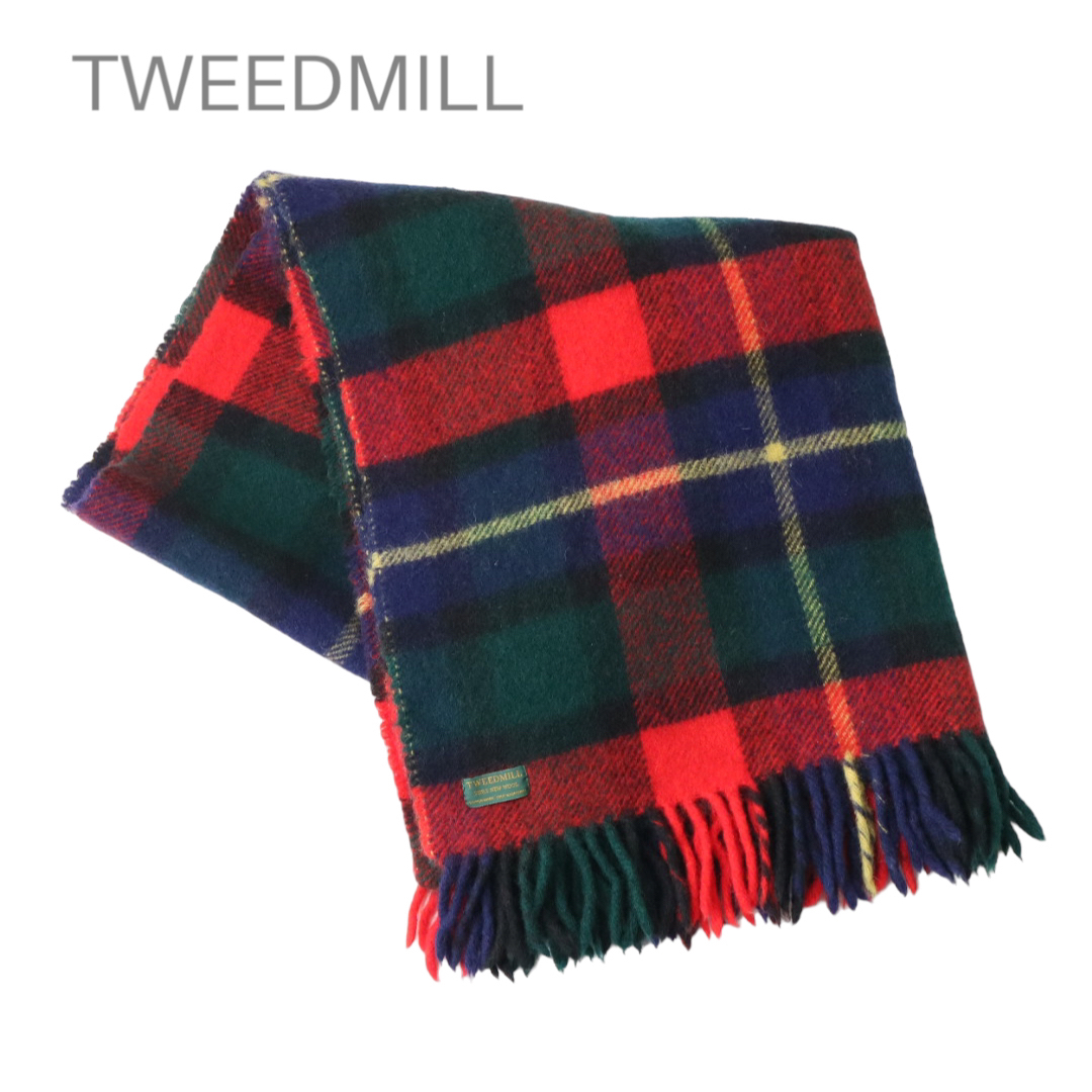 TWEEDMILL(ツイードミル)の最終値下　TWEED MILL チェック ウール ブランケット レディースのファッション小物(マフラー/ショール)の商品写真