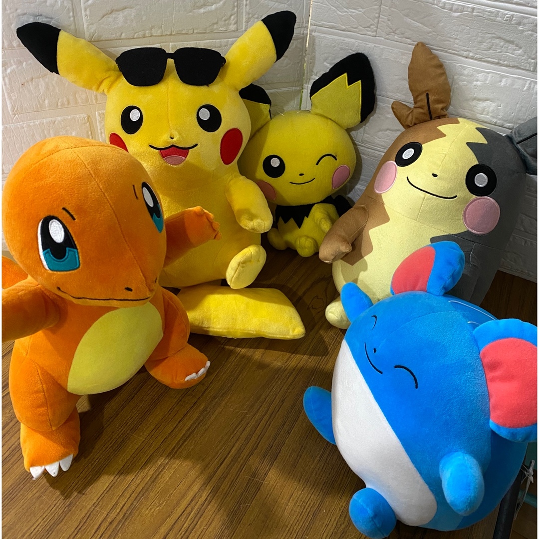 ポケモン ピカチュウ ピチュー モルペコ ヒトカゲ マリル ぬいぐるみ | フリマアプリ ラクマ