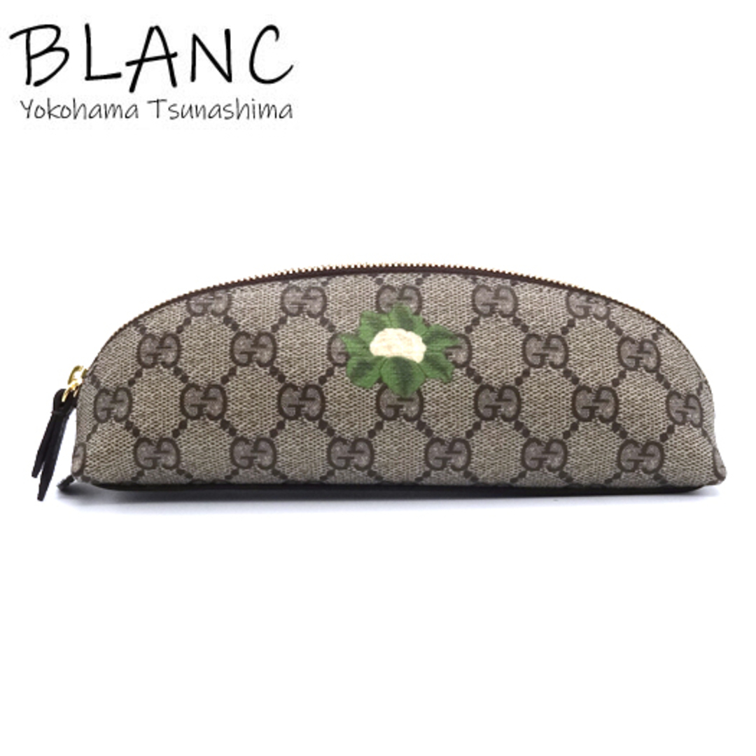 Gucci(グッチ)のグッチ GGスプリーム ペンケース ＧＧスプリーム ベージュ エボニー 662129 筆箱 GUCCI 横浜BLANC レディースのファッション小物(その他)の商品写真