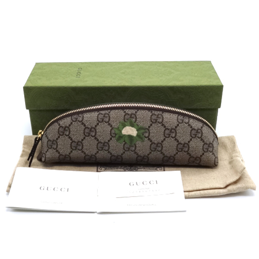 Gucci(グッチ)のグッチ GGスプリーム ペンケース ＧＧスプリーム ベージュ エボニー 662129 筆箱 GUCCI 横浜BLANC レディースのファッション小物(その他)の商品写真