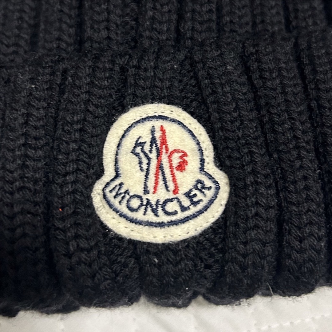 MONCLER - MONCLER ポンポン付き ニット帽の通販 by Kiki