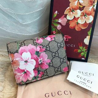 Gucci - ☆美品☆GUCCI GGブルームス 二つ折りコンパクト財布 花柄 