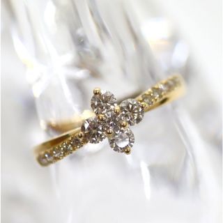 ツツミ K18 ダイヤリング D0.50ct 花モチーフ １３号/ok03978hm(リング(指輪))