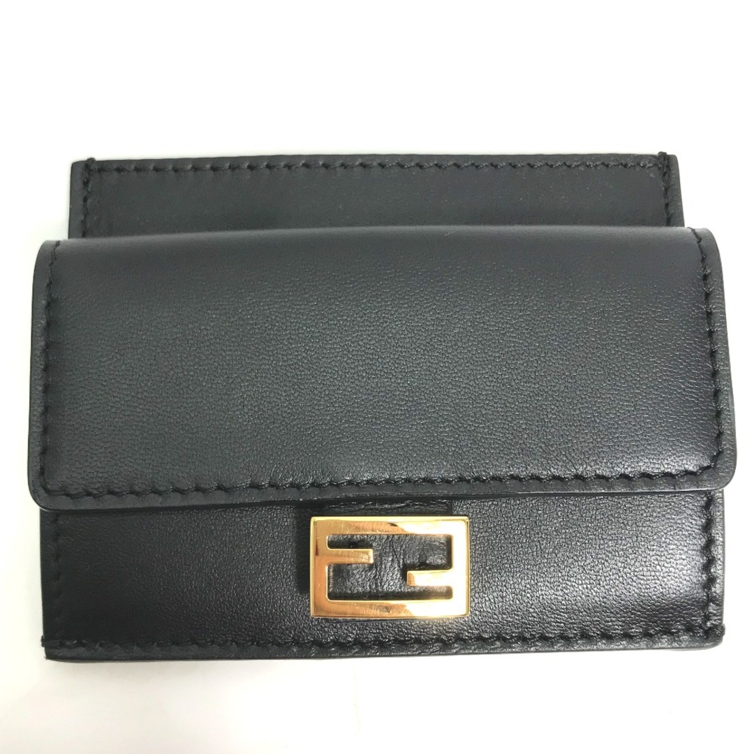 フェンディ FENDI バゲット カードホルダー 8M0423 小銭入れ 財布 コインケース レザー ブラック | フリマアプリ ラクマ