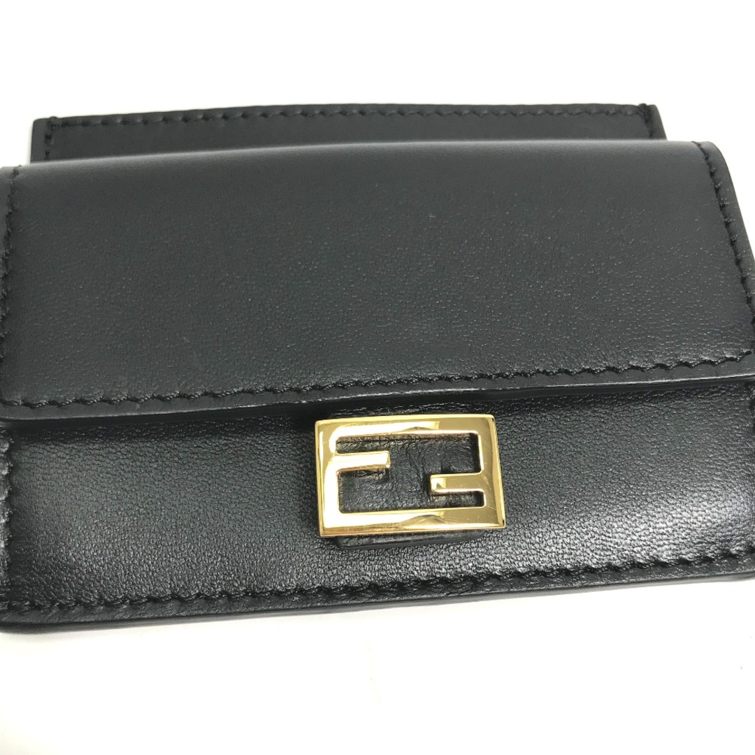 FENDI(フェンディ)のフェンディ FENDI バゲット カードホルダー 8M0423 小銭入れ 財布 コインケース レザー ブラック レディースのファッション小物(コインケース)の商品写真