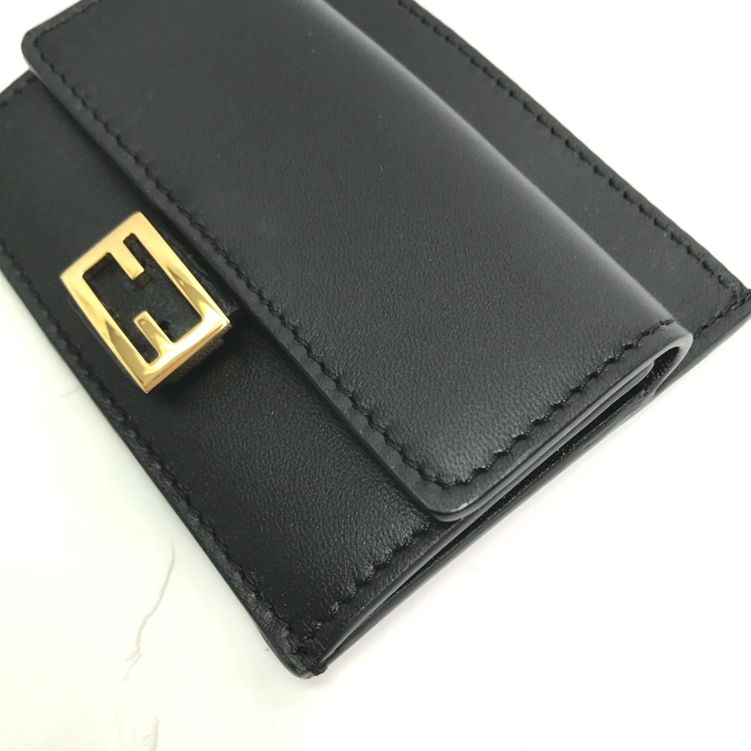 FENDI(フェンディ)のフェンディ FENDI バゲット カードホルダー 8M0423 小銭入れ 財布 コインケース レザー ブラック レディースのファッション小物(コインケース)の商品写真