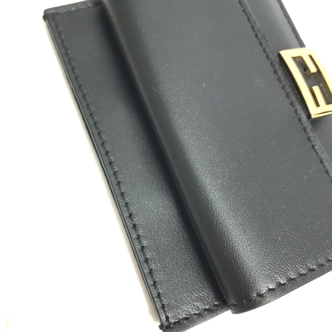 FENDI(フェンディ)のフェンディ FENDI バゲット カードホルダー 8M0423 小銭入れ 財布 コインケース レザー ブラック レディースのファッション小物(コインケース)の商品写真