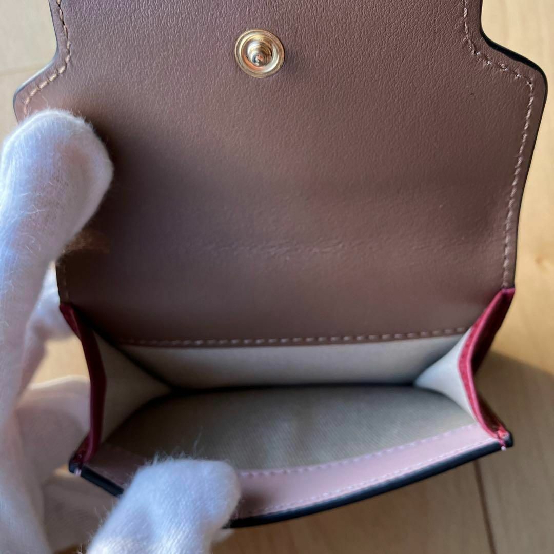 Marni(マルニ)のマルニ　MARNI　トライフォールドコンパクトウォレット　三つ折り 財布　茶 レディースのファッション小物(財布)の商品写真