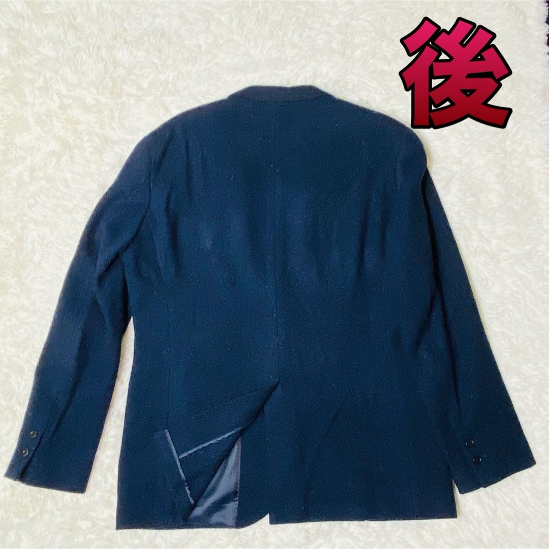 UNIQLO(ユニクロ)のユニクロ × イネス メンズ ジャケット ネイビー XLサイズ メンズのジャケット/アウター(テーラードジャケット)の商品写真