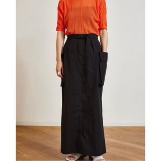 フィーニー(PHEENY)のpheeny Cotton nylon dump military skirt(ロングスカート)