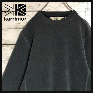 カリマー(karrimor)の【あったか素材】カリマー 刺繍ロゴ入りフリース　濃いグレー　A819(その他)