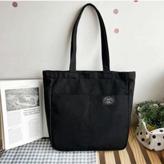 トートバッグ メンズ ブラック バッグ 小 軽い 韓国 通勤 通学 ブラック(トートバッグ)