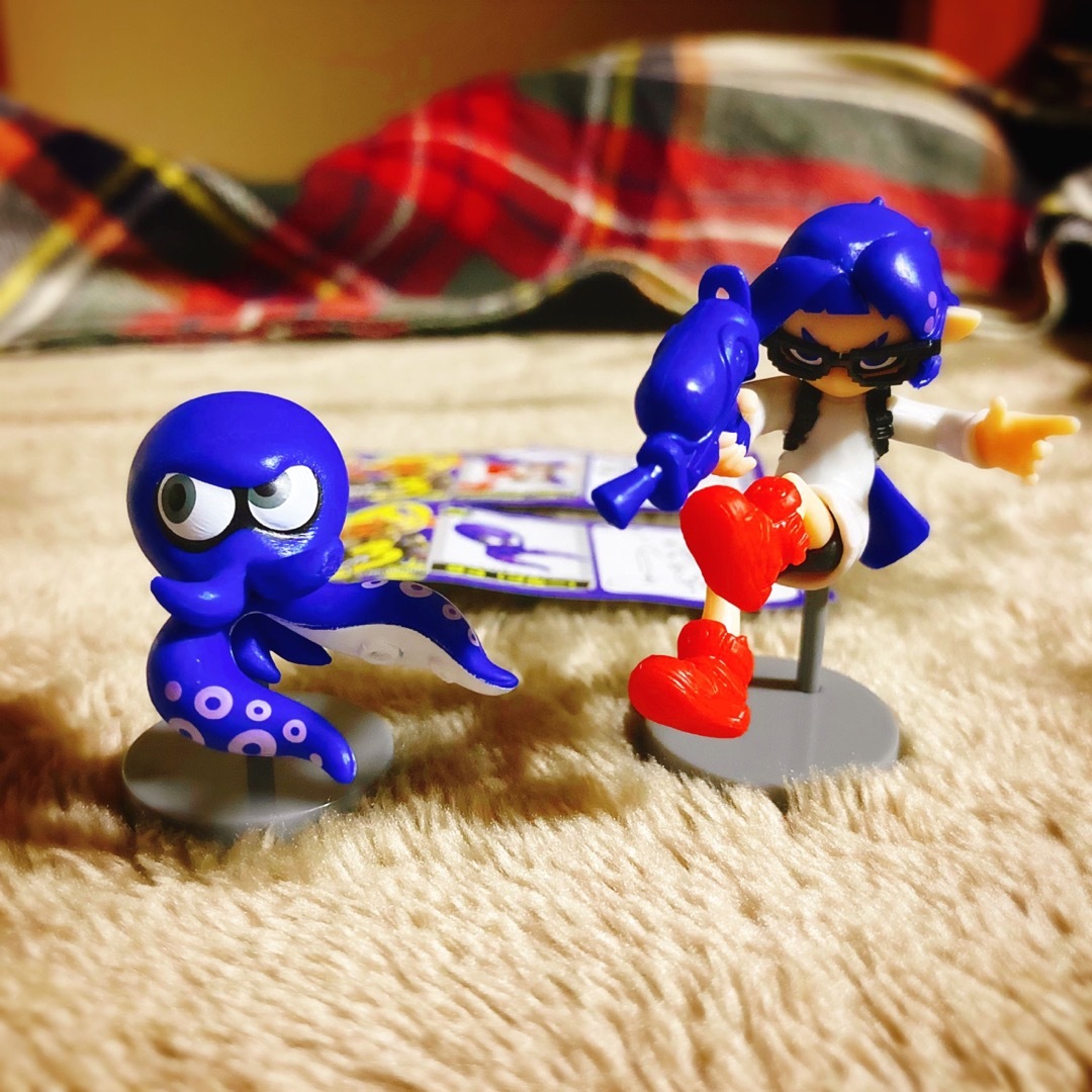 任天堂(ニンテンドウ)のスプラトゥーン 3  チョコエッグ インクリング タコ ブルー エンタメ/ホビーのフィギュア(ゲームキャラクター)の商品写真