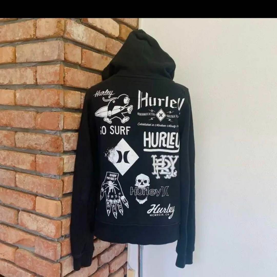 Hurley(ハーレー)の定価1.2万程　ハーレー　パーカー　レディース　スカル　バックプリント　M メンズのトップス(パーカー)の商品写真