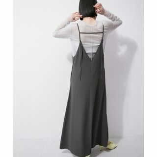 アダムエロぺファム(ADAM ET ROPE' FEMME)の【スミクロ（05）】【サステナブル】バックストラップキャミワンピース(ロングワンピース/マキシワンピース)