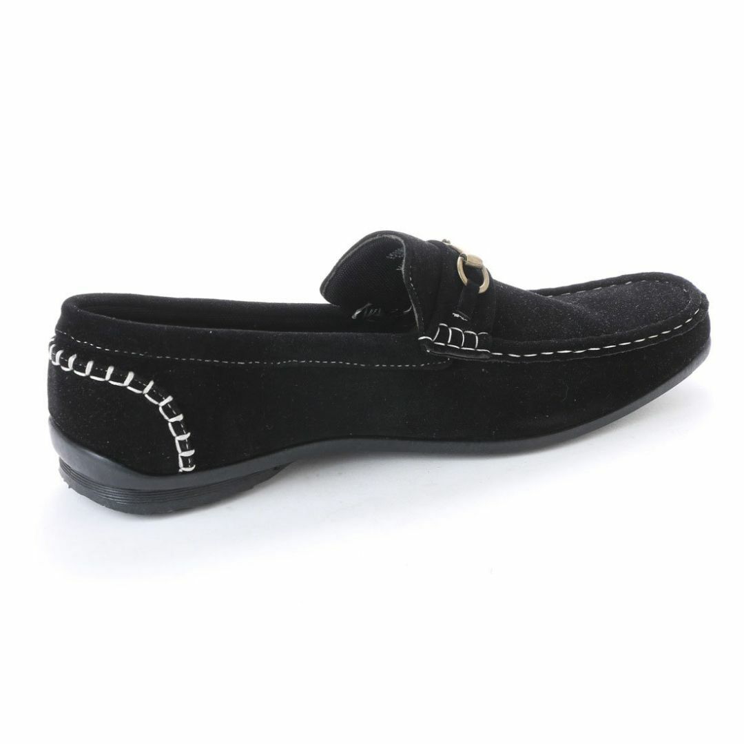 【新品 未使用】モカシンシューズ ブラック 28.0cm 黒 15109 メンズの靴/シューズ(スリッポン/モカシン)の商品写真