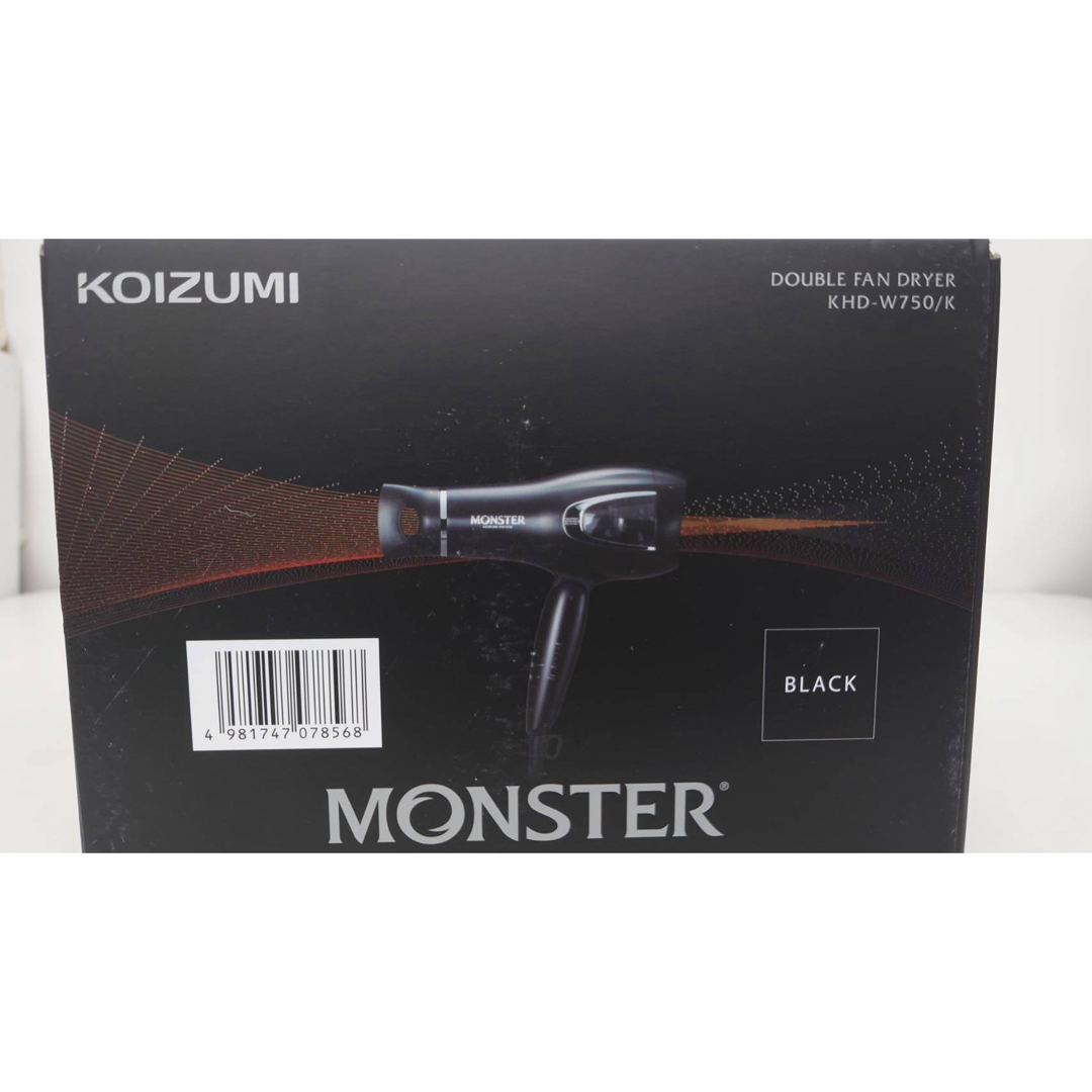 KOIZUMI(コイズミ)のドライヤー MONSTER　速乾Wファン モンスター KHD-W750 スマホ/家電/カメラの美容/健康(ドライヤー)の商品写真