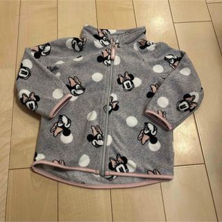 エイチアンドエム(H&M)の⭐︎新品　H&M ミニーちゃん　フリース　グレー　80 ミニーマウス　ディズニー(ジャケット/コート)