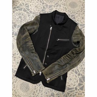 メンズ99AW UNDERCOVER リバーシブル レザーコート アンダーカバー