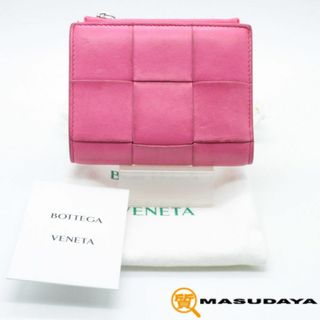 ボッテガヴェネタ(Bottega Veneta)のボッテガヴェネタ スモール カセット 二つ折りファスナーウォレット【美品】(財布)