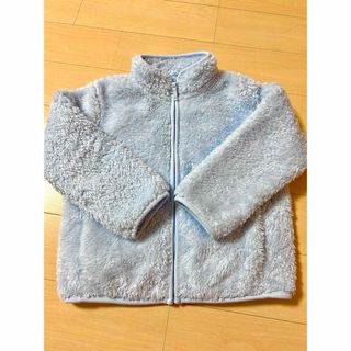 ユニクロ(UNIQLO)のUNIQLO⭐︎ふわふわフリースジャケット110cmユニクロブルー(ジャケット/上着)