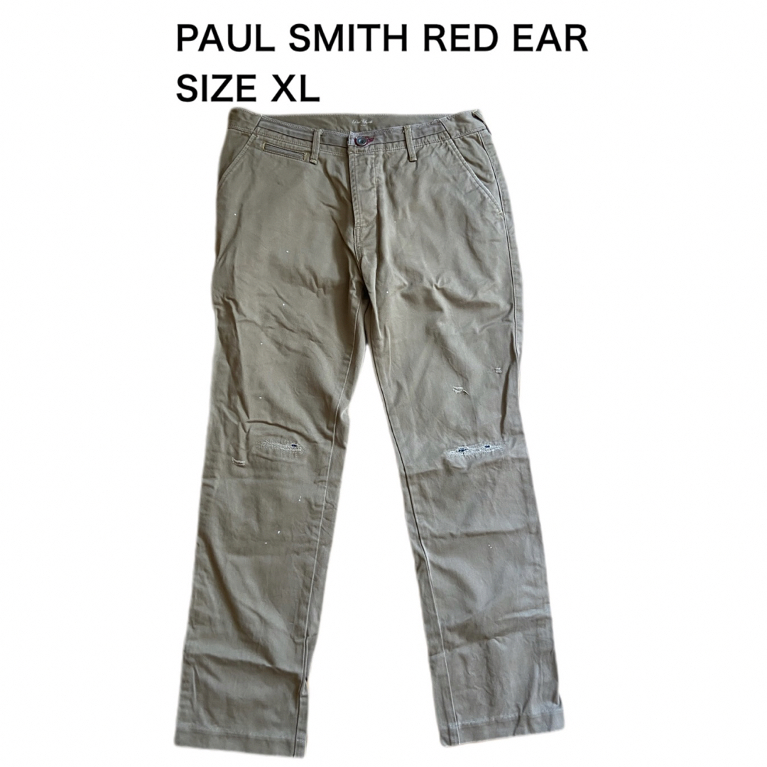 RED EAR(レッドイヤー)のPAUL SMITH RED EAR レッドイアー チノパン ダメージ加工XL メンズのパンツ(チノパン)の商品写真