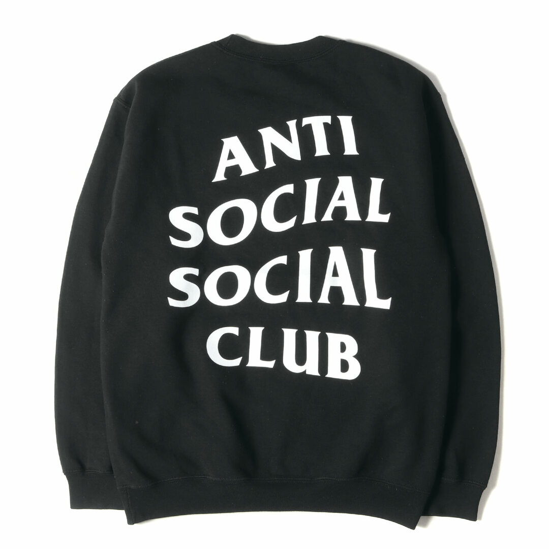 ANTI SOCIAL SOCIAL CLUB(アンチソーシャルソーシャルクラブ)のAnti Social Social Club アンチ ソーシャル ソーシャル クラブ スウェット サイズ:S ブランドロゴ クルーネック スウェットシャツ ブラック 黒 トップス トレーナー【メンズ】【中古】 メンズのトップス(スウェット)の商品写真