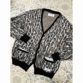 WACKO MARIA ワコマリア 23AW MARBLE MOHAIR KNIT CARDIGAN マーブルモヘアカーディガン ブラウン 23FW-WMK-KN1058センチ肩幅