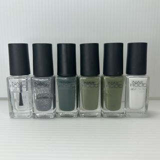 ネイルホリック(NAIL HOLIC)のネイルホリック　ネイルポリッシュ　まとめ売り　6本セット　カーキ　グレージュ(マニキュア)