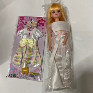 リカチャン(リカちゃん)のリカちゃん人形+エリーちゃんの着せ替えドレス(ぬいぐるみ/人形)