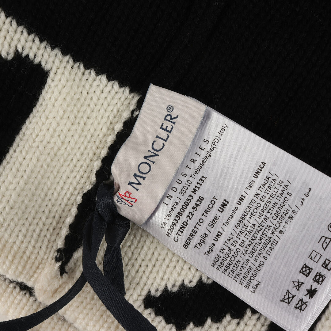 MONCLER - 新品 MONCLER モンクレール 22AW ロゴジャガード リブ編み