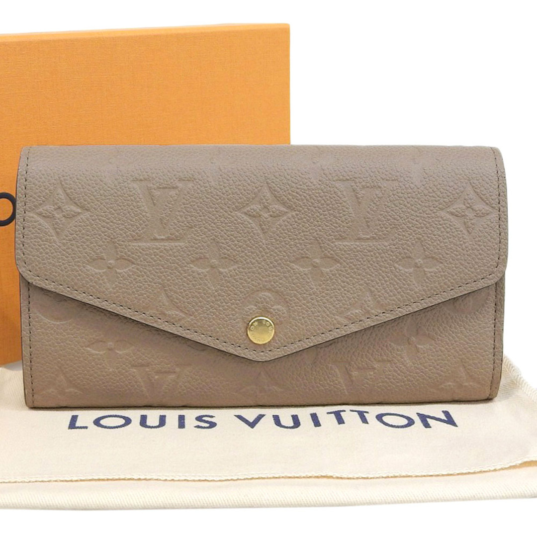 【本物保証】 箱・布袋付 超美品 ルイヴィトン LOUIS VUITTON モノグラム アンプラント ポルトフォイユ サラ ホック付長財布 M82256殺菌処理済商品お問い合わせ番号