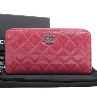 シャネル(CHANEL)の【本物保証】 箱・布袋・保付 超美品 シャネル CHANEL ココマーク ロゴ 長財布 20番台 ブティックシール 2014.12.28 O.K A50106(財布)