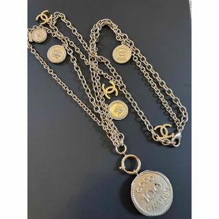 シャネル(CHANEL)のシャネル CHANEL コイン　ココマーク チェーン ネックレス(ネックレス)