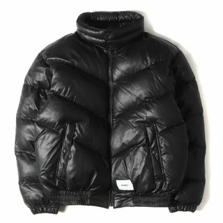 ダブルタップス(W)taps)の美品 WTAPS ダブルタップス ジャケット サイズ:L 21AW フェイクレザー 中綿 ジップ ジャケット TTL / JACKET SYNTHETIC ブラック 黒 アウター ブルゾン コート【メンズ】【中古】(その他)