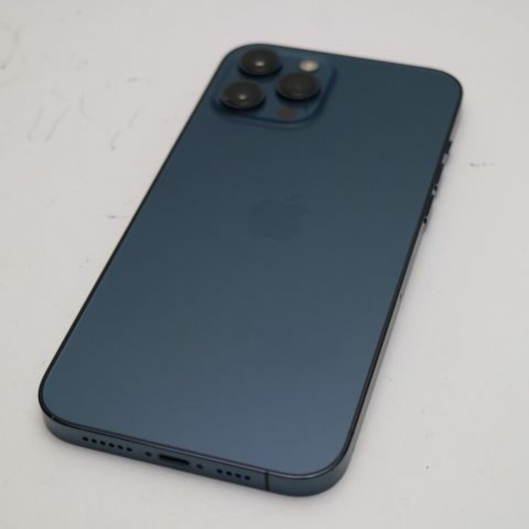 超美品 SIMフリーiPhone12 ProMax 256GBパシフィックブルーSIMフリー3