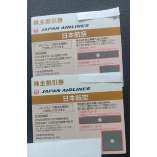 ジャル(ニホンコウクウ)(JAL(日本航空))の歳末値下げ。JAL 株主優待券 2枚(航空券)