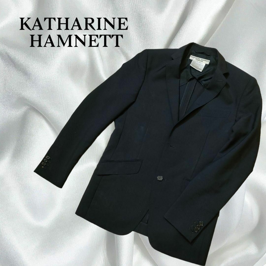 KATHARINE HAMNETT(キャサリンハムネット)のKATHARINE HAMNETTキャサリンハムネット　ジャケット　紺　L メンズのジャケット/アウター(テーラードジャケット)の商品写真