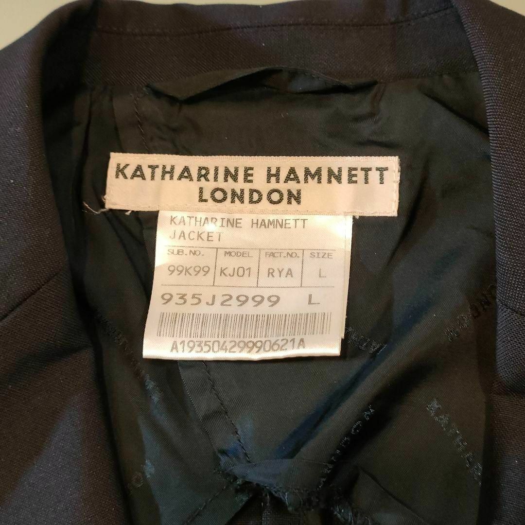 KATHARINE HAMNETT(キャサリンハムネット)のKATHARINE HAMNETTキャサリンハムネット　ジャケット　紺　L メンズのジャケット/アウター(テーラードジャケット)の商品写真