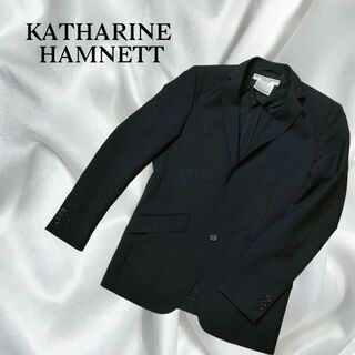 キャサリンハムネット(KATHARINE HAMNETT)のKATHARINE HAMNETTキャサリンハムネット　ジャケット　紺　L(テーラードジャケット)