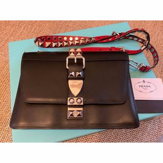 プラダ(PRADA)のPRADA プラダ ショルダーバッグ エレクトラ　スタッズ　バッグ(ショルダーバッグ)