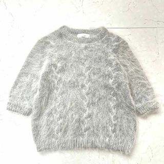 KNOT - 【トゥモローランド ノット】ふわふわ アンゴラ80% 半袖 シャギー ニット