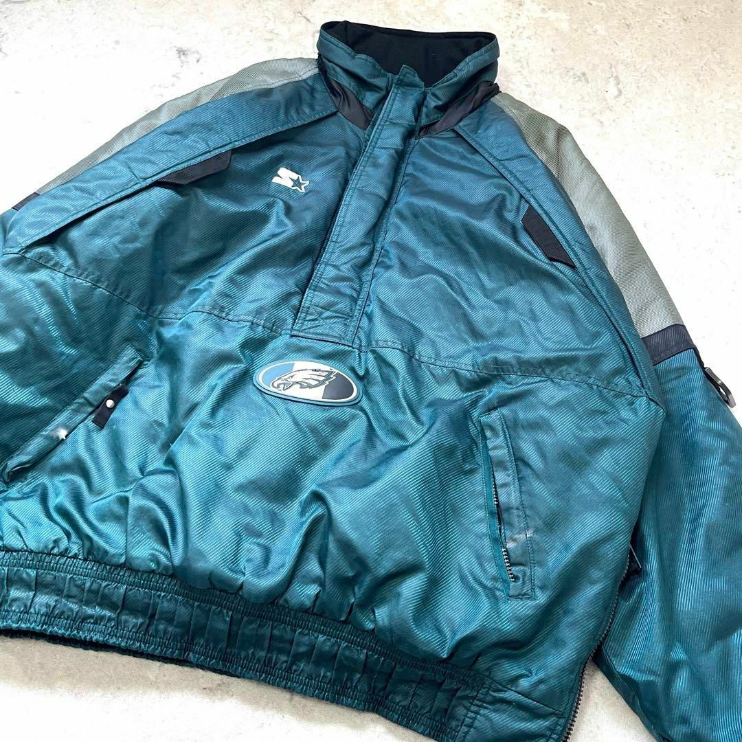 STARTER - 【レア】90s スターター XL 中綿入り ハーフジップ ナイロン